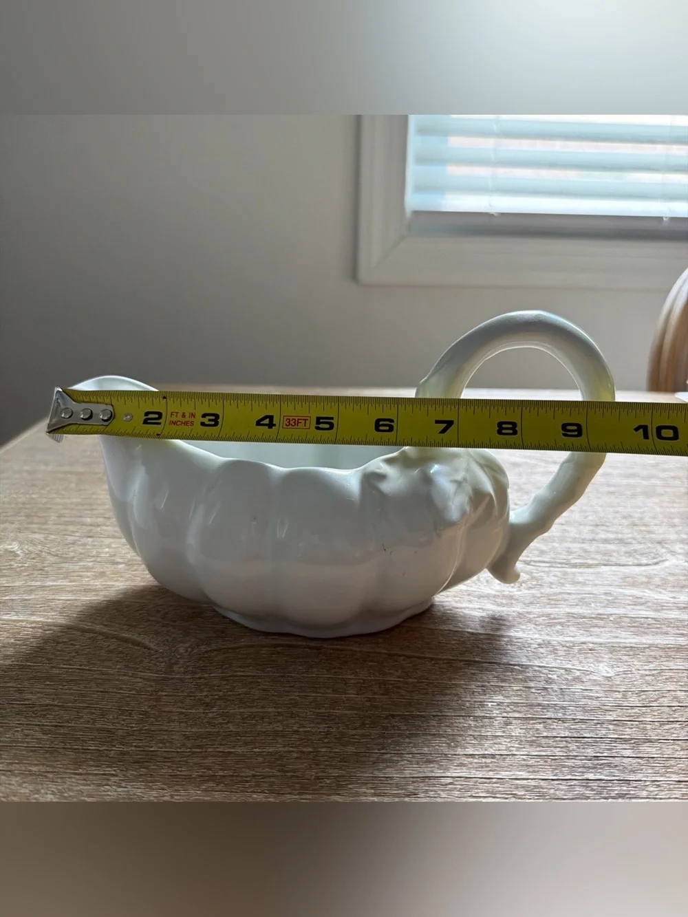 Williams Sonoma Figural Pumpkin Stoneware Gravy Boat